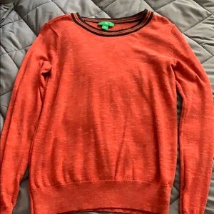 Orange dip sweater